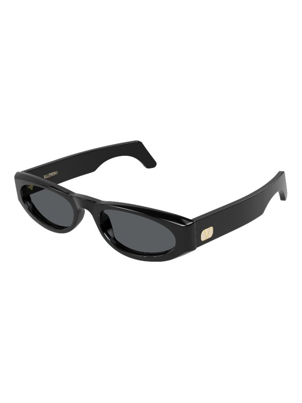 New Valentino Women's Sunglasses Black Grey Lens Acetate Frame VG0007S 001 53
